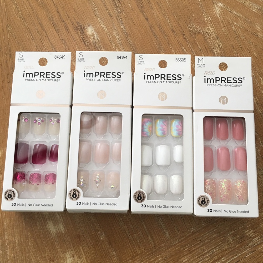 4 Sets of imPress Press-On Manicure